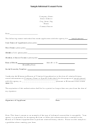 Sample Criminal Background Disclosure Informed Consent Form