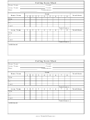 Curling Score Sheet