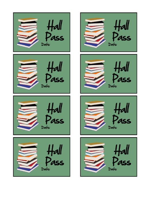 Hall Pass Template