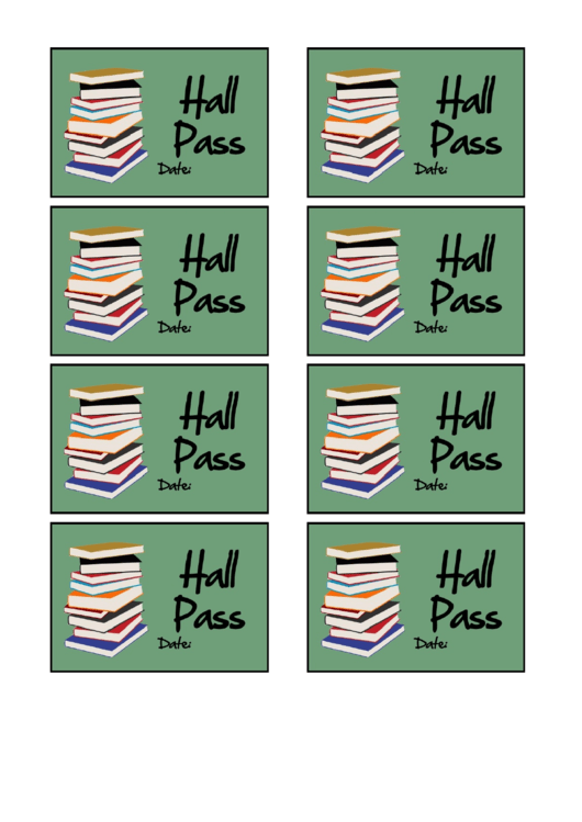 Top 6 Hall Pass Templates Free To Download In PDF Format