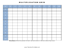 Multiplication Grid Chart