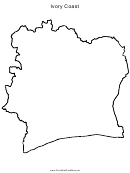Ivory Coast Map Template