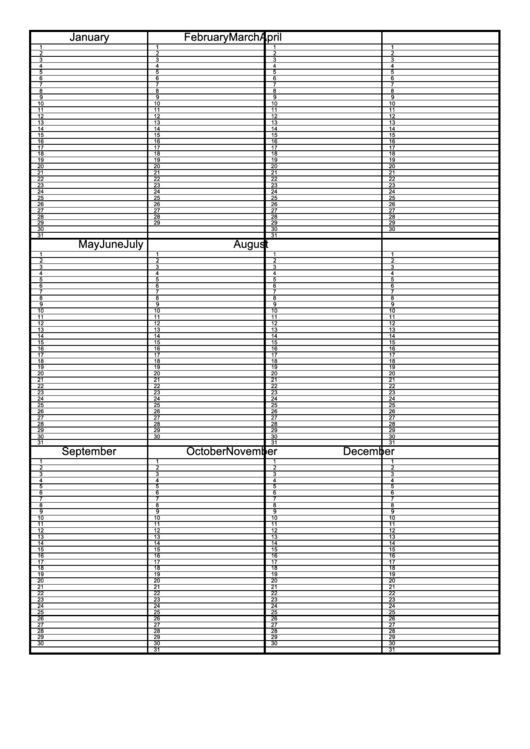 Yearly Planner Printable pdf