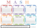 Mash Score Sheet Template