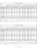 Netball Score Sheet