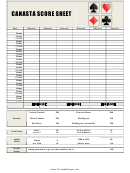 Canasta Score Sheet