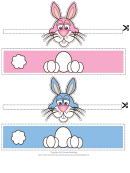 Easter Bunny Egg Wrapper Templates