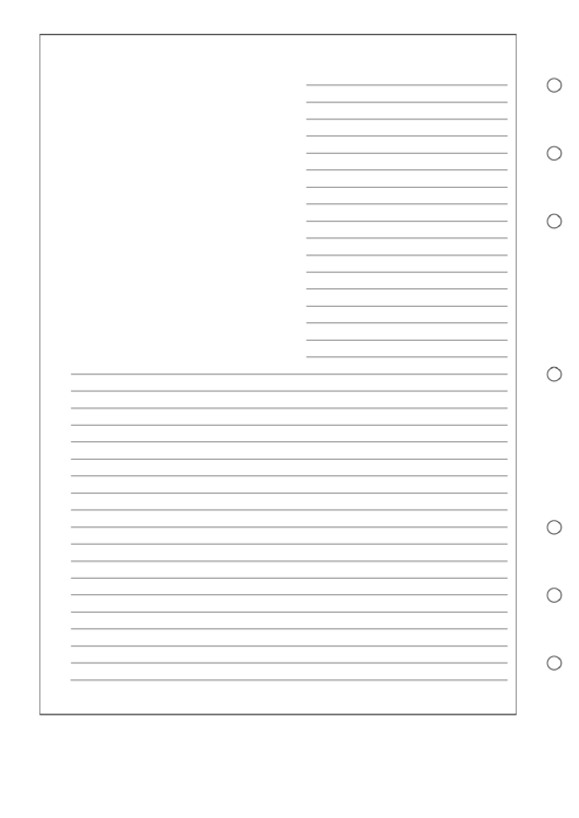 Upper Left Image Journal Template Printable pdf