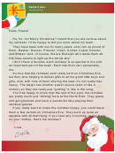 Reindeer Santa Letter Template