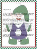Away From Home Santa Letter Template