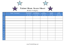Score Sheet For Talent Show Humor Category