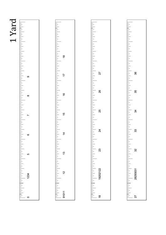 Yardstick Template Printable pdf