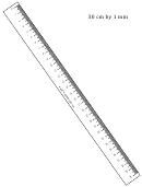 Ruler 30-cm By Mm