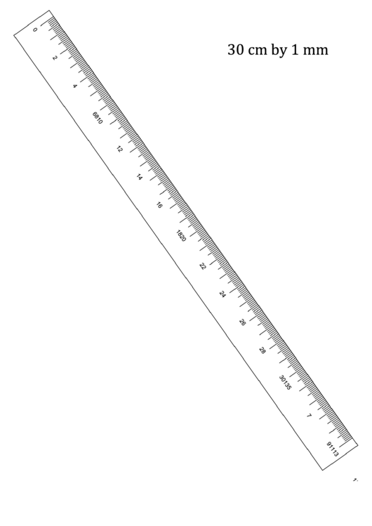 Ruler 30-Cm By Mm Printable pdf