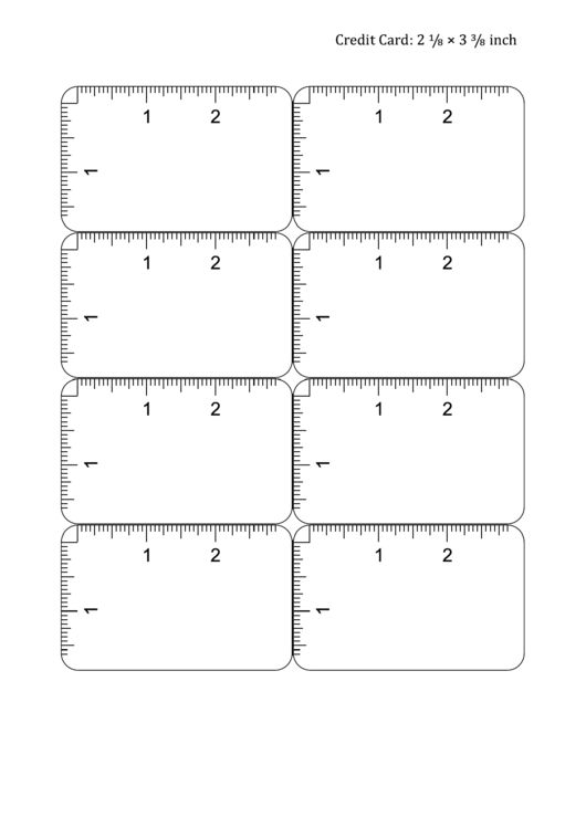 Credit Card Ruler Printable pdf