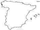 Spain Map Template