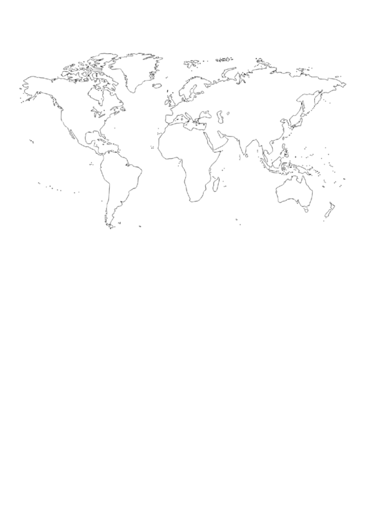 World Map Template Printable pdf