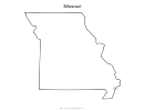 Missouri Map Template