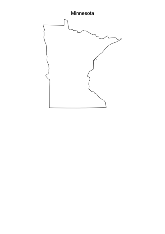 Minnesota Map Printable pdf