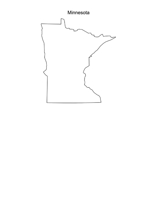 Minnesota Map printable pdf download