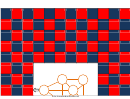 Red And Blue Squares Grid