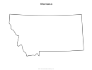 Montana Map Template