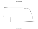 Nebraska Map Template