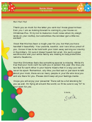 Mom Away Santa Letter Template