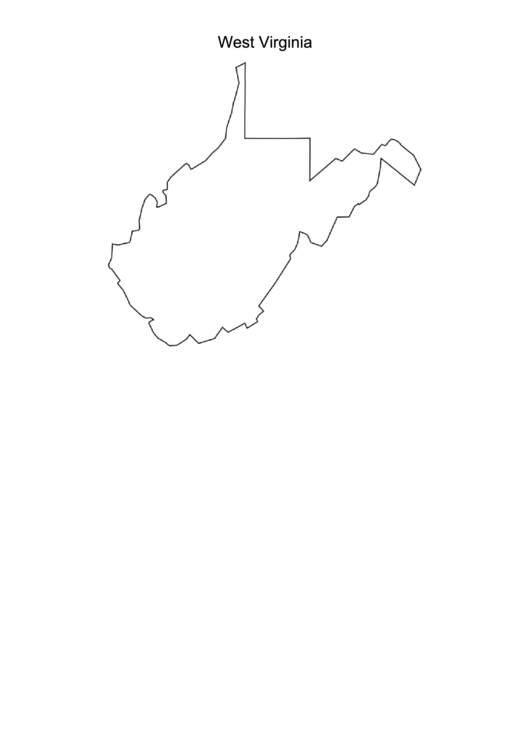 West Virginia Map Printable pdf
