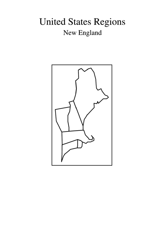 United States Regions New England Printable pdf