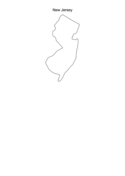 New Jersey Map Printable pdf