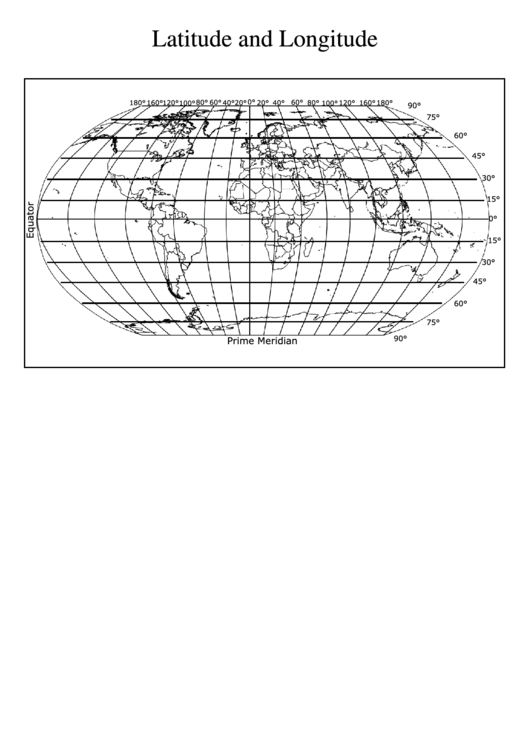 Longitude And Latitude Map