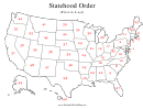 Statehood Order Map Template