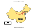 Great Wall Of China Map Template