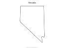 Nevada Map Template