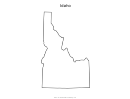 Idaho Map Template