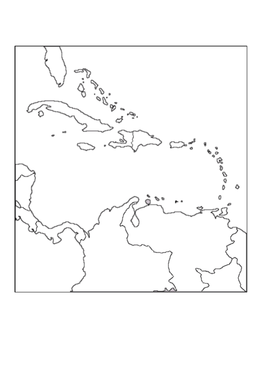 The Caribbean Map Template Printable pdf