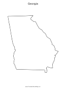 Georgia Map Template
