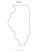 Illinois Map Template