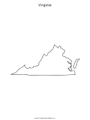 Virginia Map Template