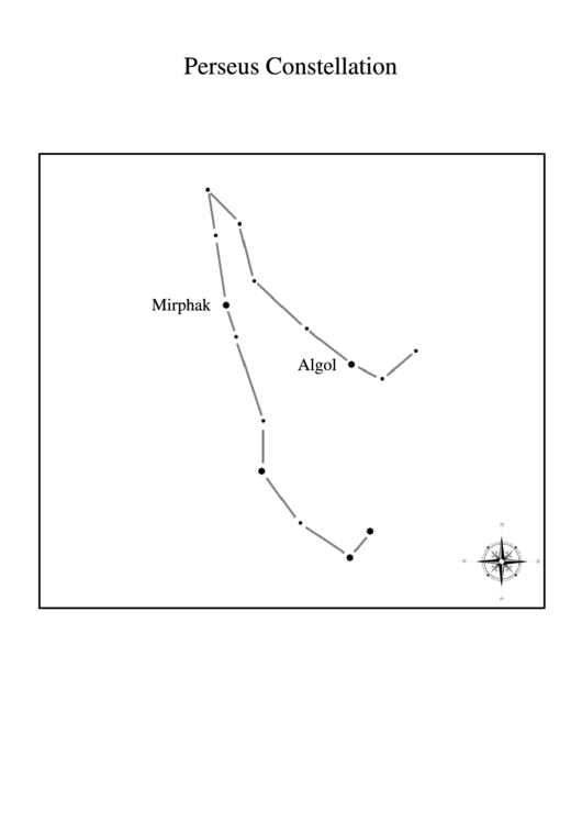Perseus Constellation Printable pdf