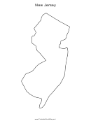 New Jersey Map Template