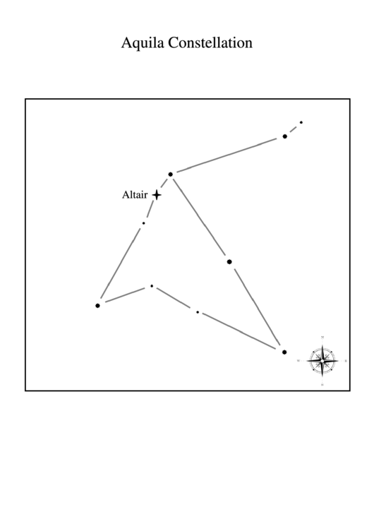 Aquila Constellation Printable pdf