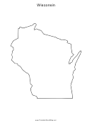 Wisconsin Map Template