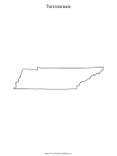 Tennessee Map Template