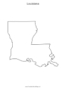 Louisiana Map Template