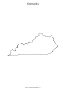 Kentucky Map Template