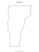Vermont Map Template