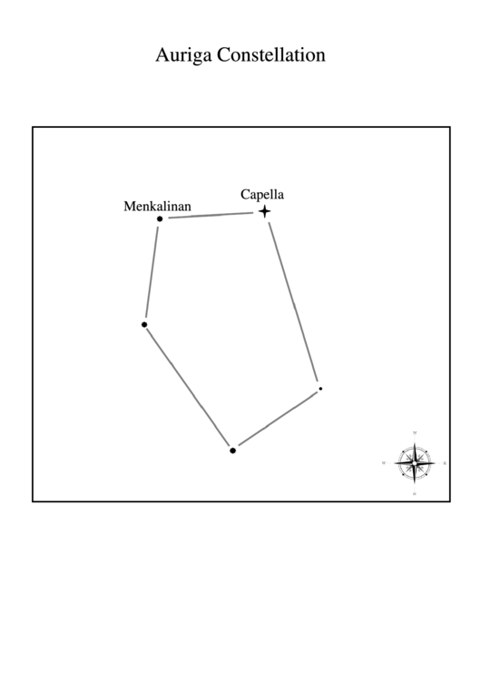 Auriga Constellation Printable pdf