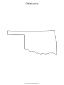 Oklahoma Map Template
